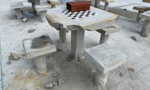 Construção da Área de Lazer do bairro Jardim Real em Pinheiral é alvo de vandalismo